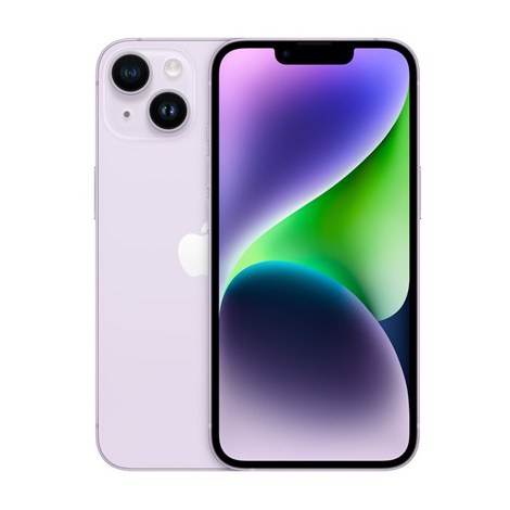 Apple | iPhone 14 | Purple | 6.1 "" | Super Retina XDR | Apple | A15 Bionic | Internal RAM 4 GB | 128 GB | Dual SIM | Nano-SIM |